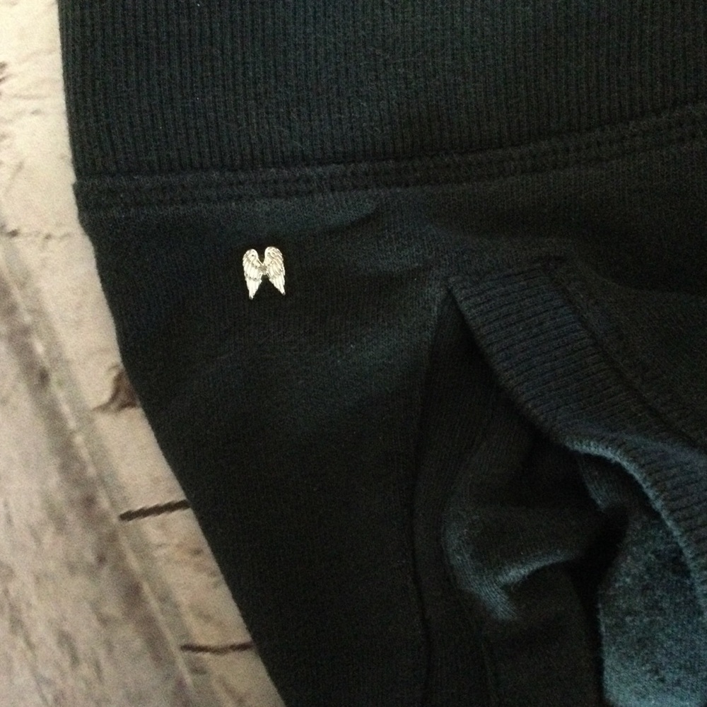 Victoria’s Secret Women's Black Wide-Leg Baggy Athletic Leisure Pants XL - Picture 4 of 9